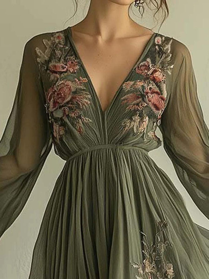 Chiffon Fashion Printed Dress