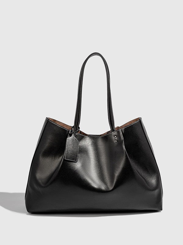 Fashion handbag commuter large capacity high-quality texture tote bag