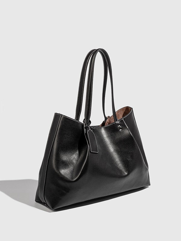 Fashion handbag commuter large capacity high-quality texture tote bag