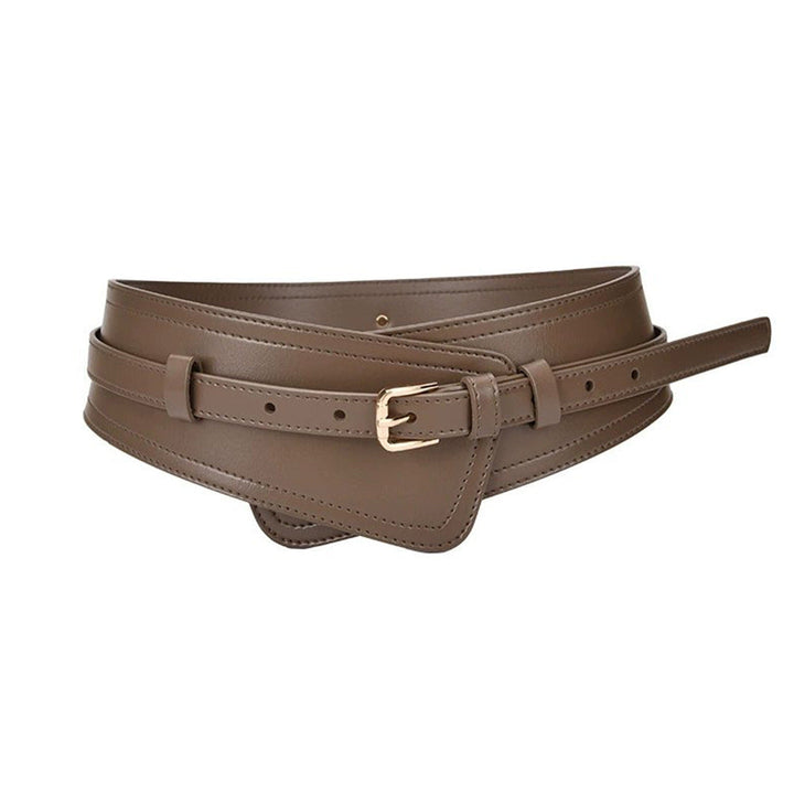 Women's Fashionable Imitation Leather Harness Wide Belt