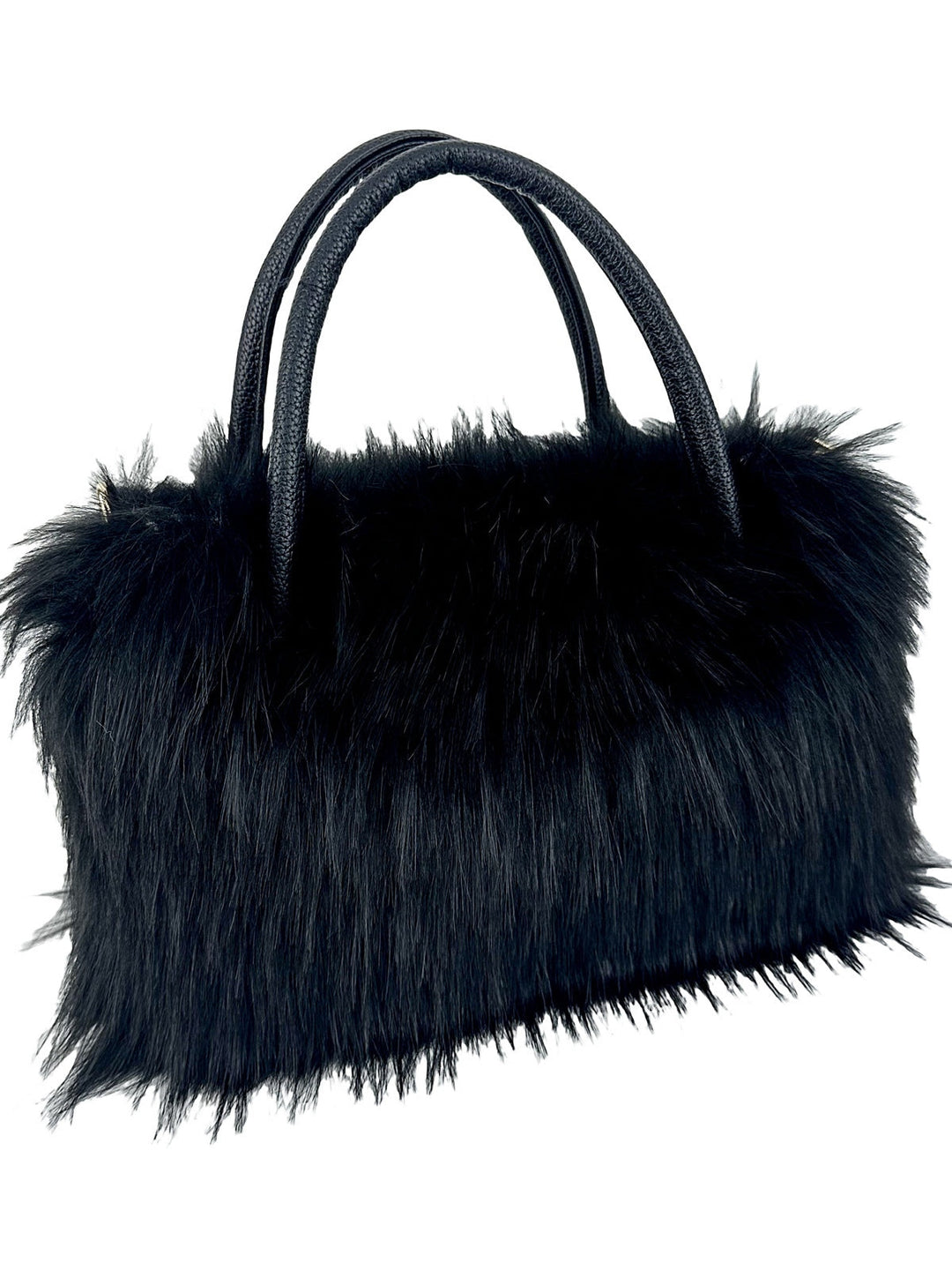 Trendy chain crossbody bag fashionable fur bag