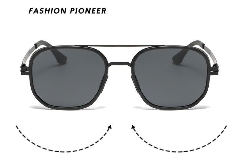 Metal polarized UV protection sunglasses