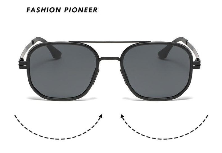 Metal polarized UV protection sunglasses