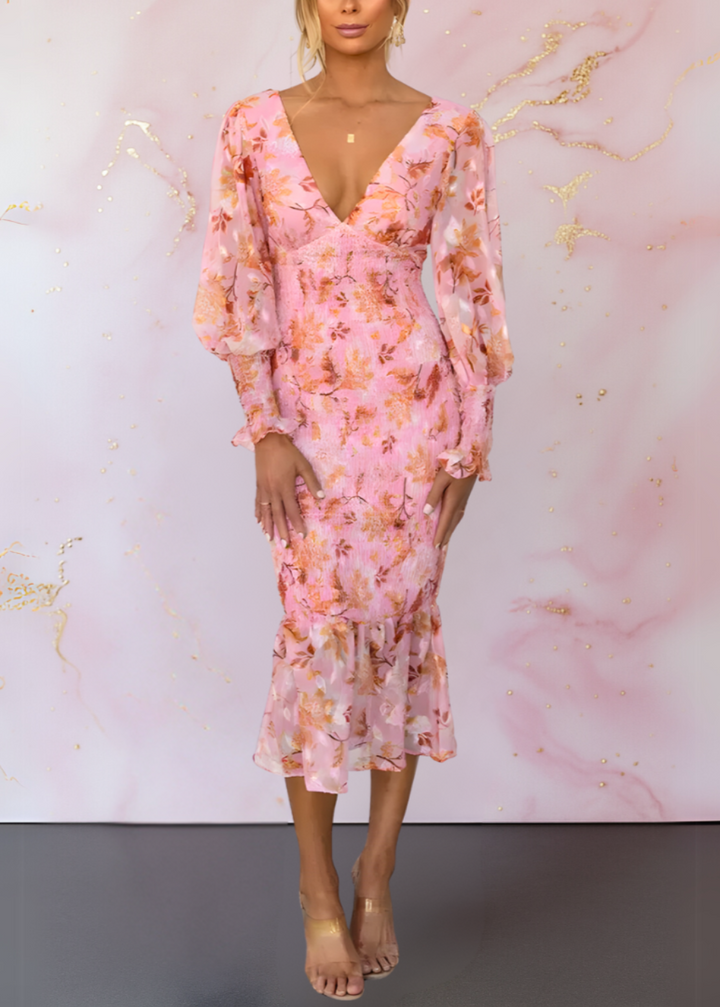 Elegant and Chic Floral Dress