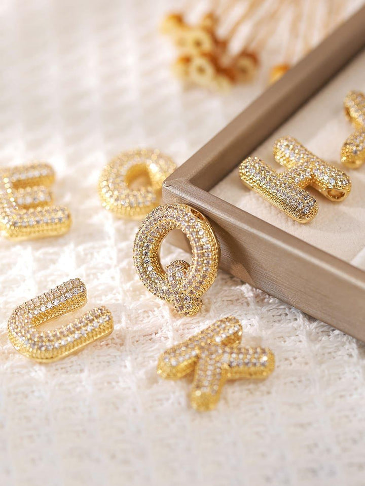 Pavl Bubble Letter Monogram Necklace