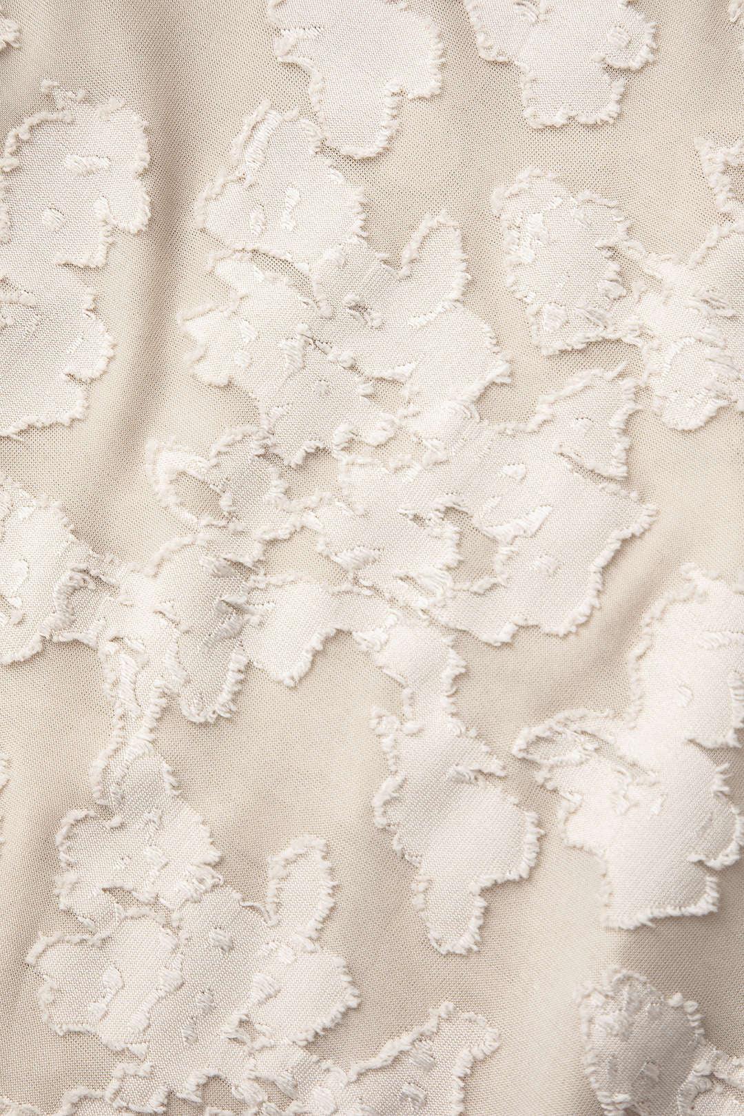 White bell floral maxi dress