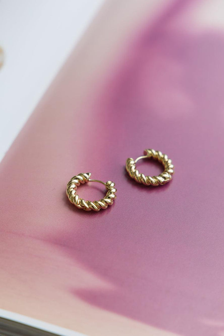 18K Gold Plated Effervescent Times Earrings