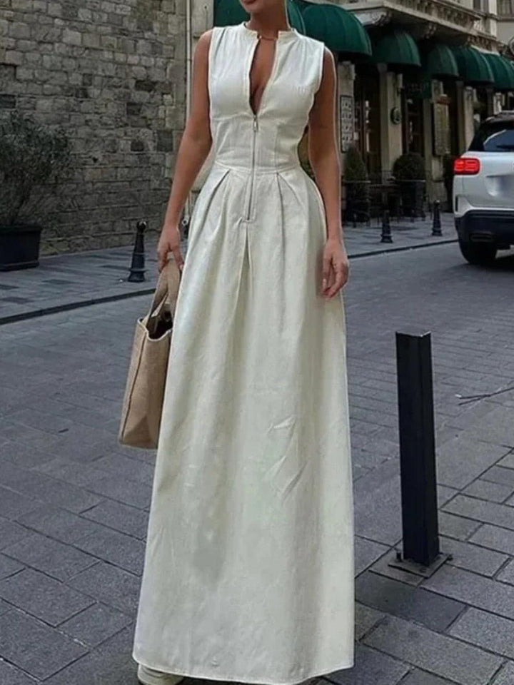 Sleeveless High Waist Dress
