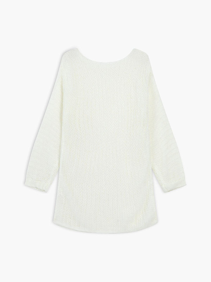 Open Knit Oversized Sweater