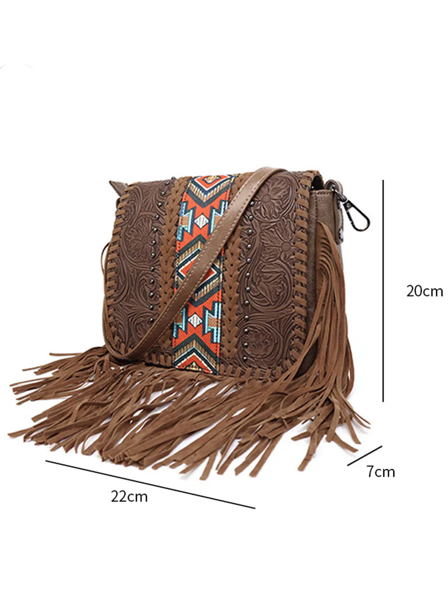 Bohemian Ethnic Style Tassel PU Bag