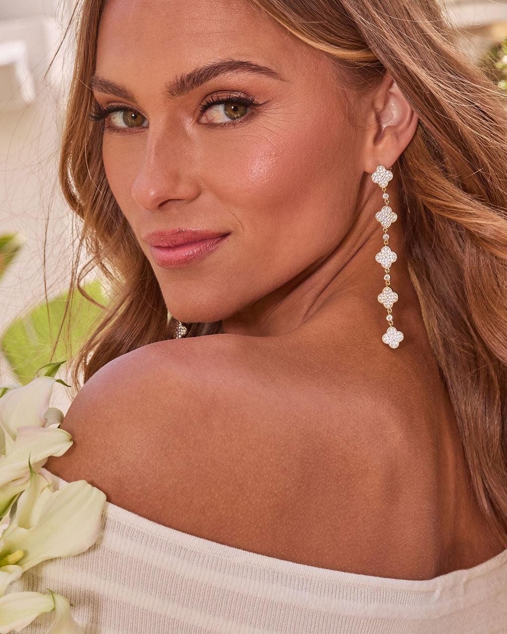 Silvia Embellished Drop Earrings