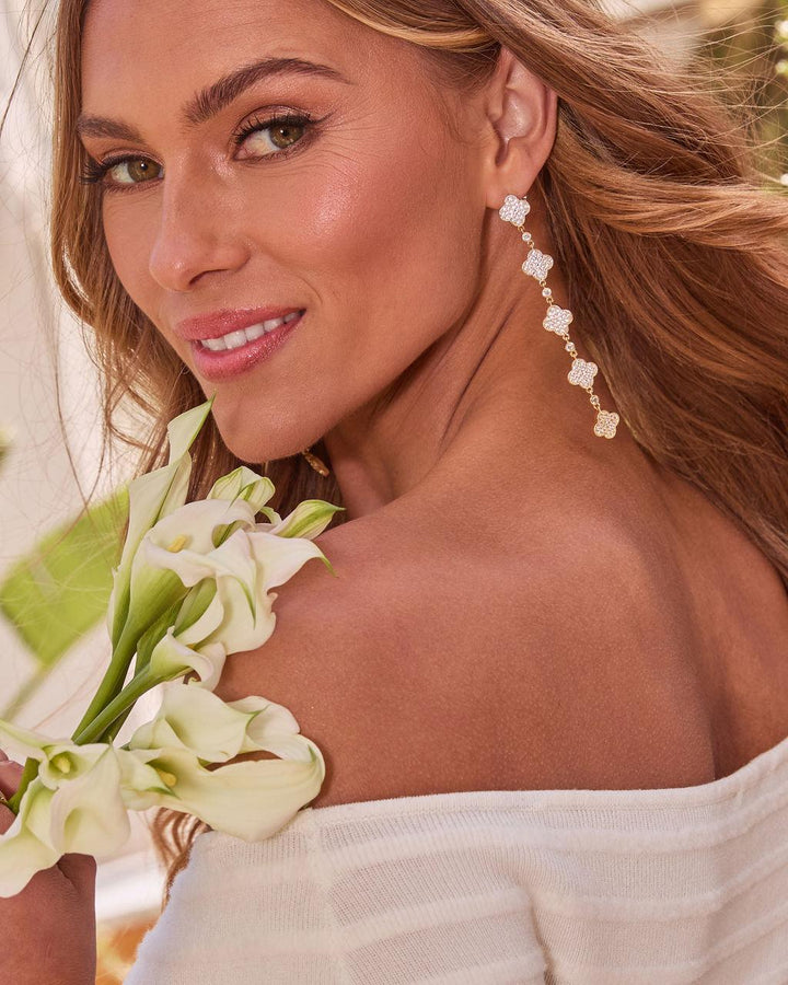 Silvia Embellished Drop Earrings