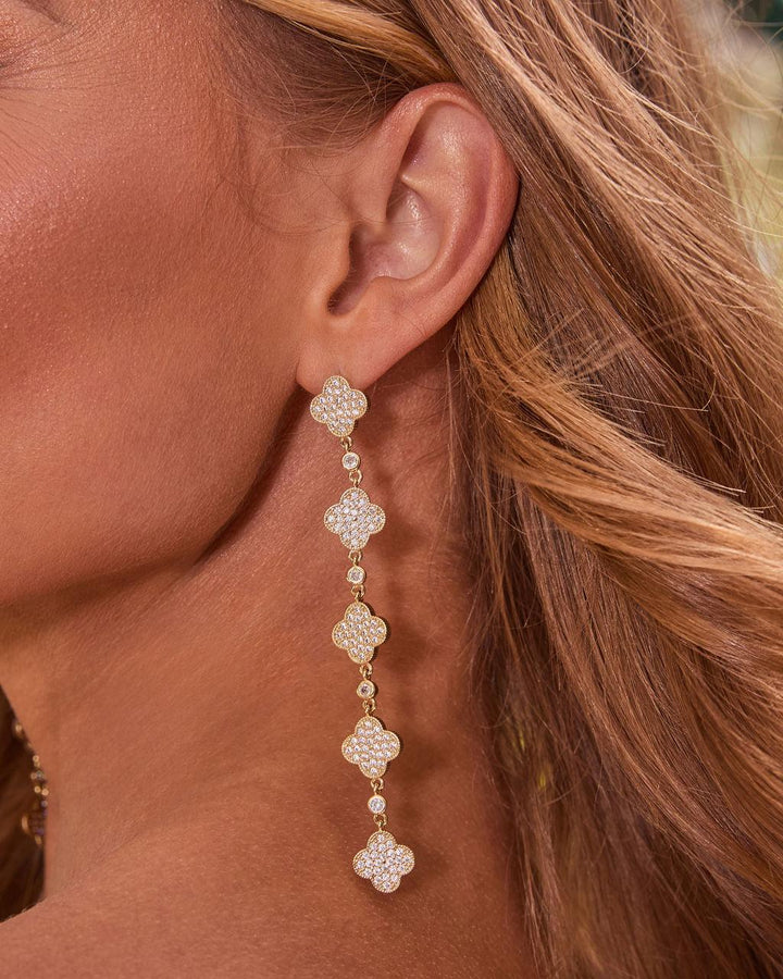 Silvia Embellished Drop Earrings