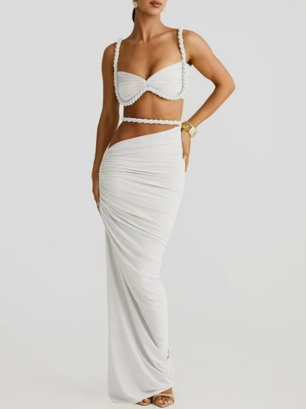 Zenaya Skirt - Pearl Marble