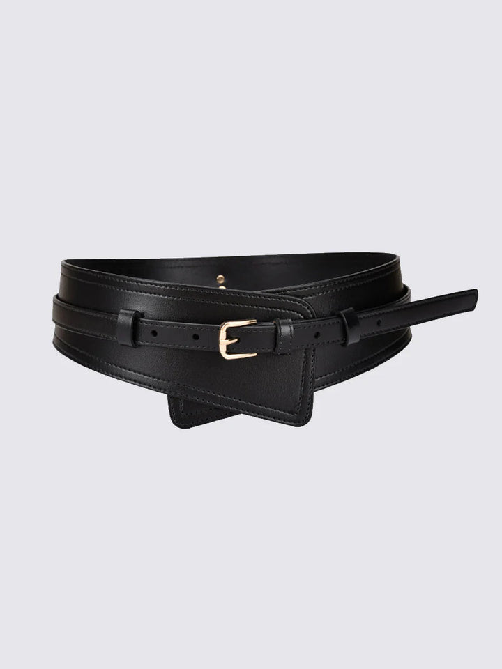 Women's Fashionable Imitation Leather Harness Wide Belt
