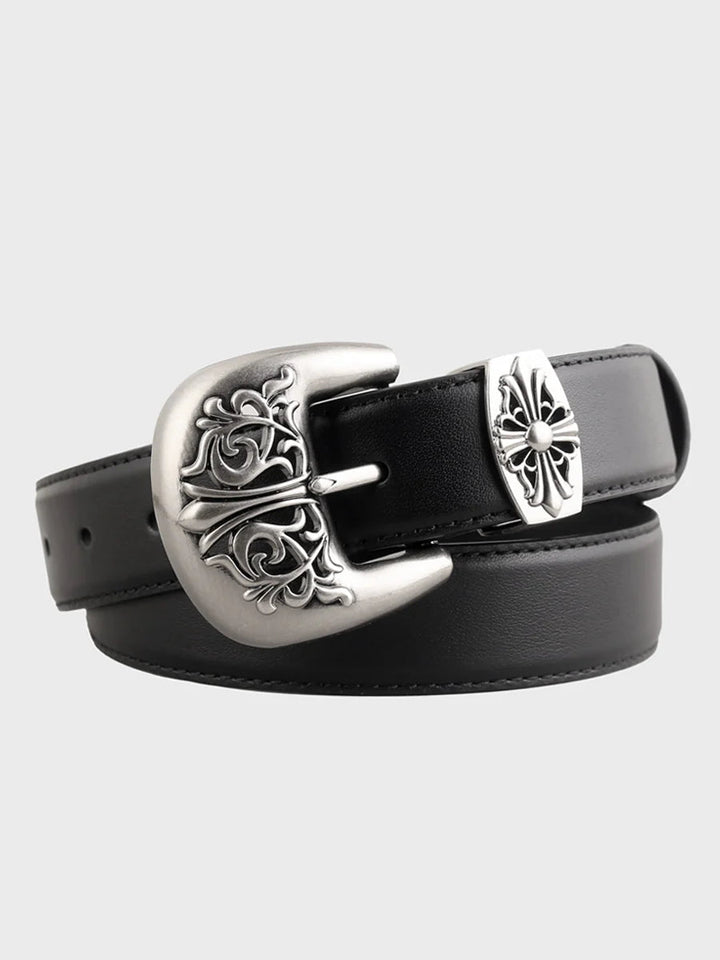 Women's fashionable and versatile carved belt