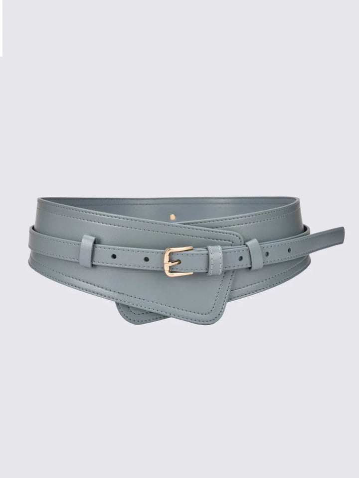 Women's Fashionable Imitation Leather Harness Wide Belt