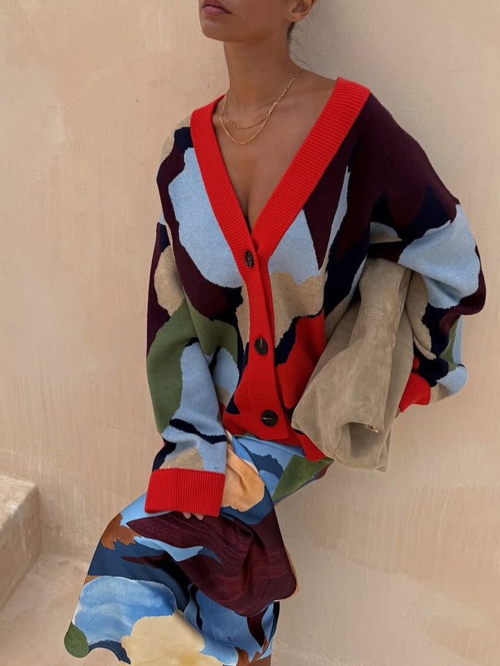 Abstract Geometric Pattern Skirt