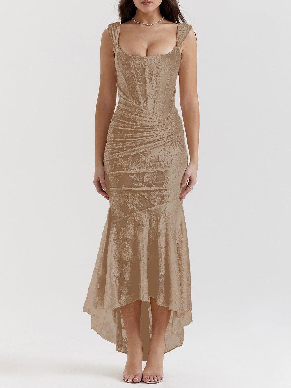 Blue bell floral maxi dress